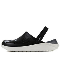 Crocs LiteRide LOGO Crocs Hollow Out Unisex Black Sandals 'Black White' 205893-066
