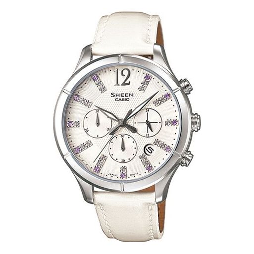 CASIO Quartz Waterproof SHEEN White Milky White Analog SHE-5020L-7A