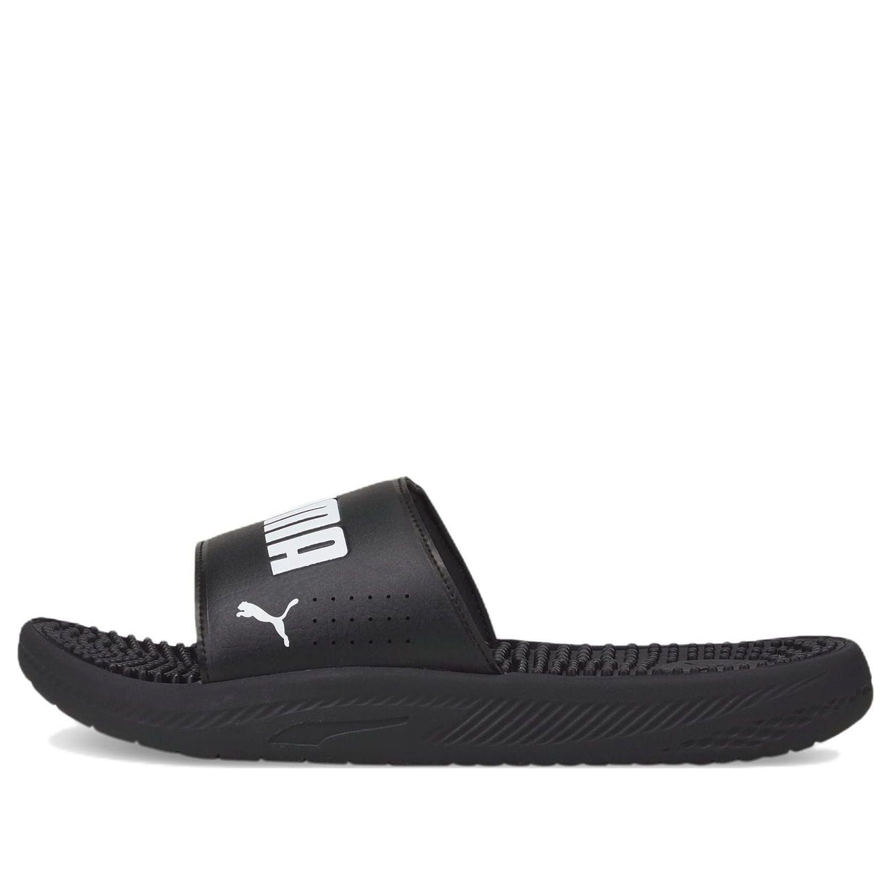 PUMA Softride Slide Massage Slides 'Black White' 383062-01