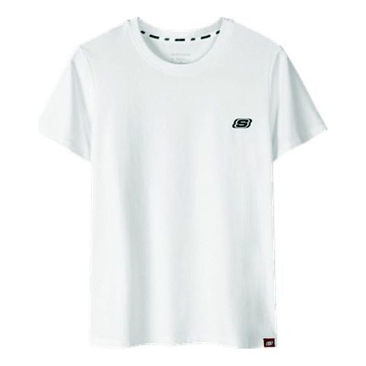 Skechers Loose Printing Casual Sports Tops Short Sleeve t White L220W174-0019