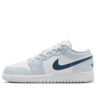 (GS) Air Jordan 1 Low 'White Aura Squadron Blue' 553560-104