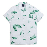 KITH Camp Collar Seersucker Shirt 'White Green' KH3750-101