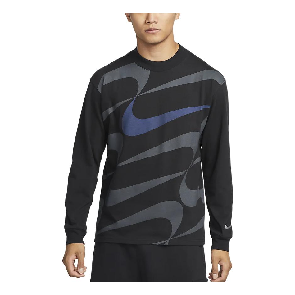Nike Casual Sports Round Neck Pullover Long Sleeves Hoodie Men's Black DX4225-010