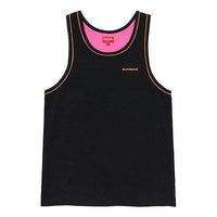 Supreme Velour Tank Top Tee 'Black Pink' SUP-SS20-7520