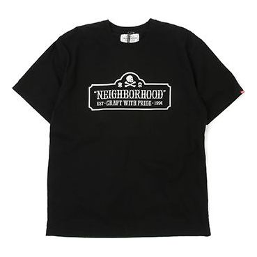 NEIGHBORHOOD NBHD 17SS T.N.T TEE. Short Sleeve Black NBHD17SS-01