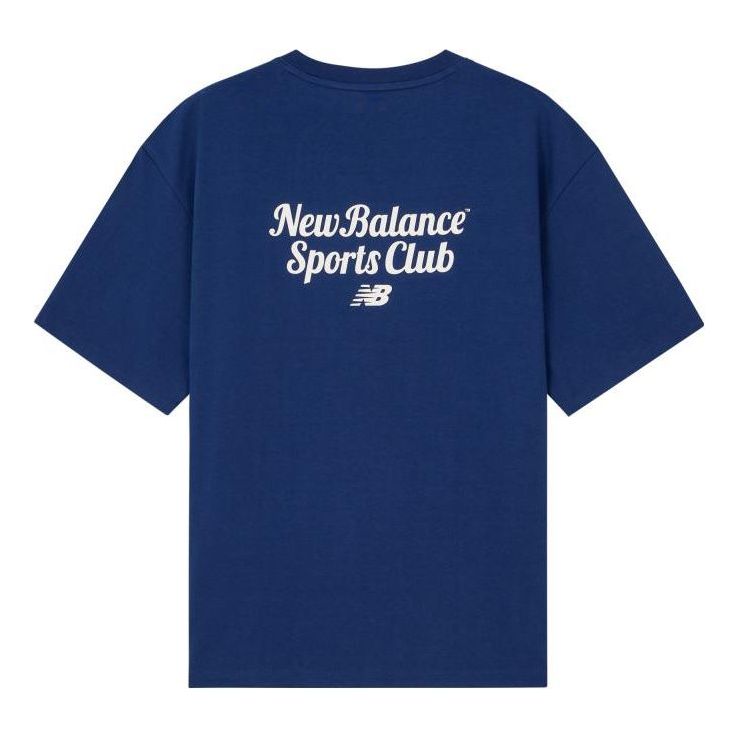 New Balance Sport Club Tee Asia Sizing 'Blue White' 5ED38221-NV