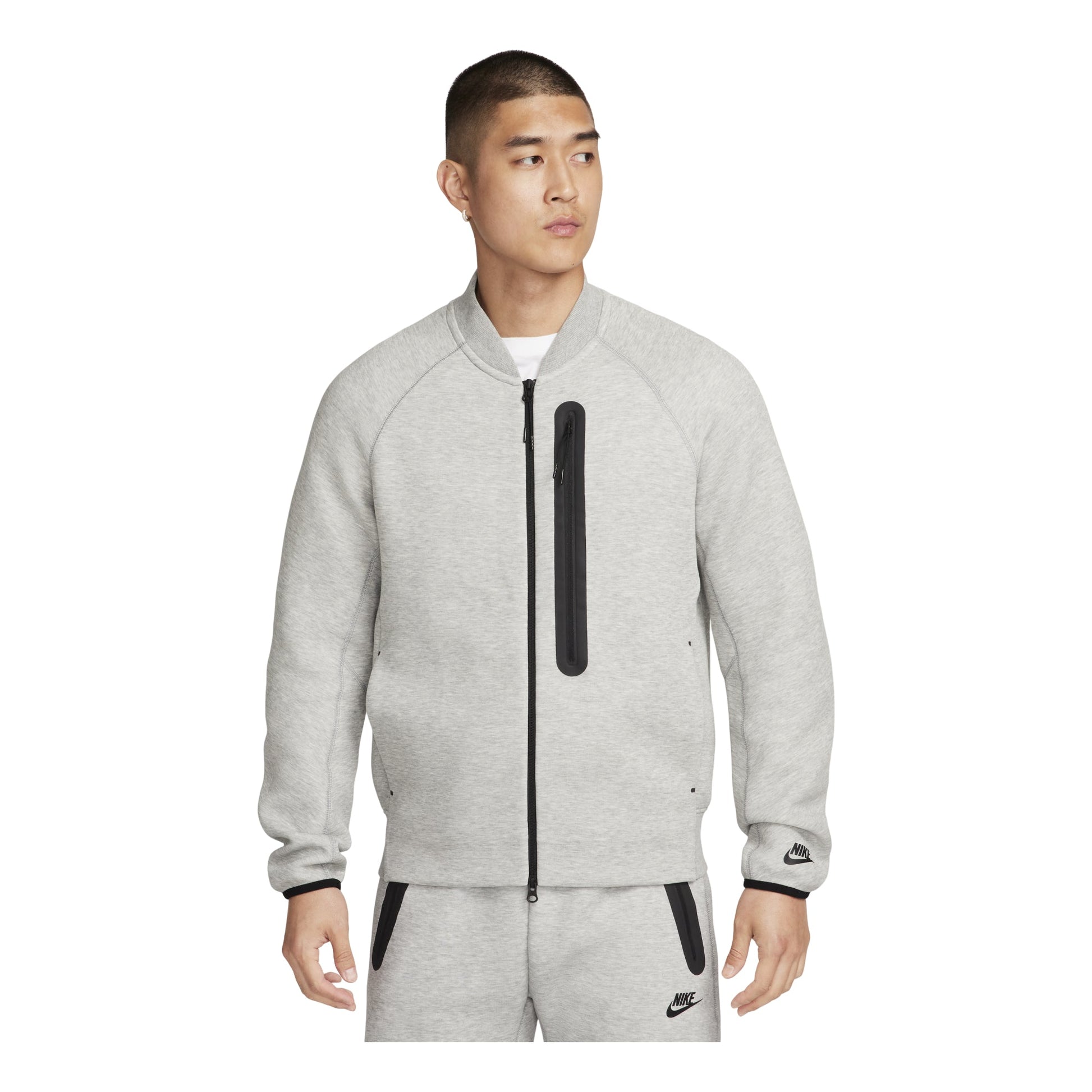 Nike Sportswear Tech Fleece Bomber Jacket Asia Sizing 'Grey' FB8009-063