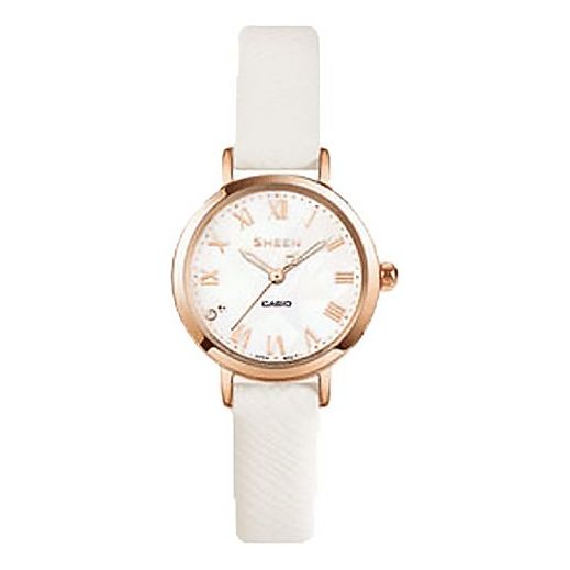 CASIO SHEENSeries es Rose-Golden White Analog SHE-4058HPG-7B