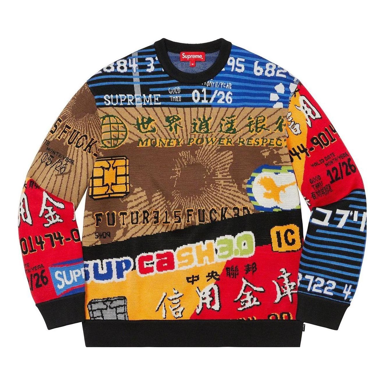 Supreme Credit Cards Sweater 'Multi-Color' SUP-SS22-966