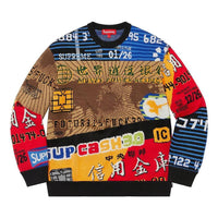 Supreme Credit Cards Sweater 'Multi-Color' SUP-SS22-966