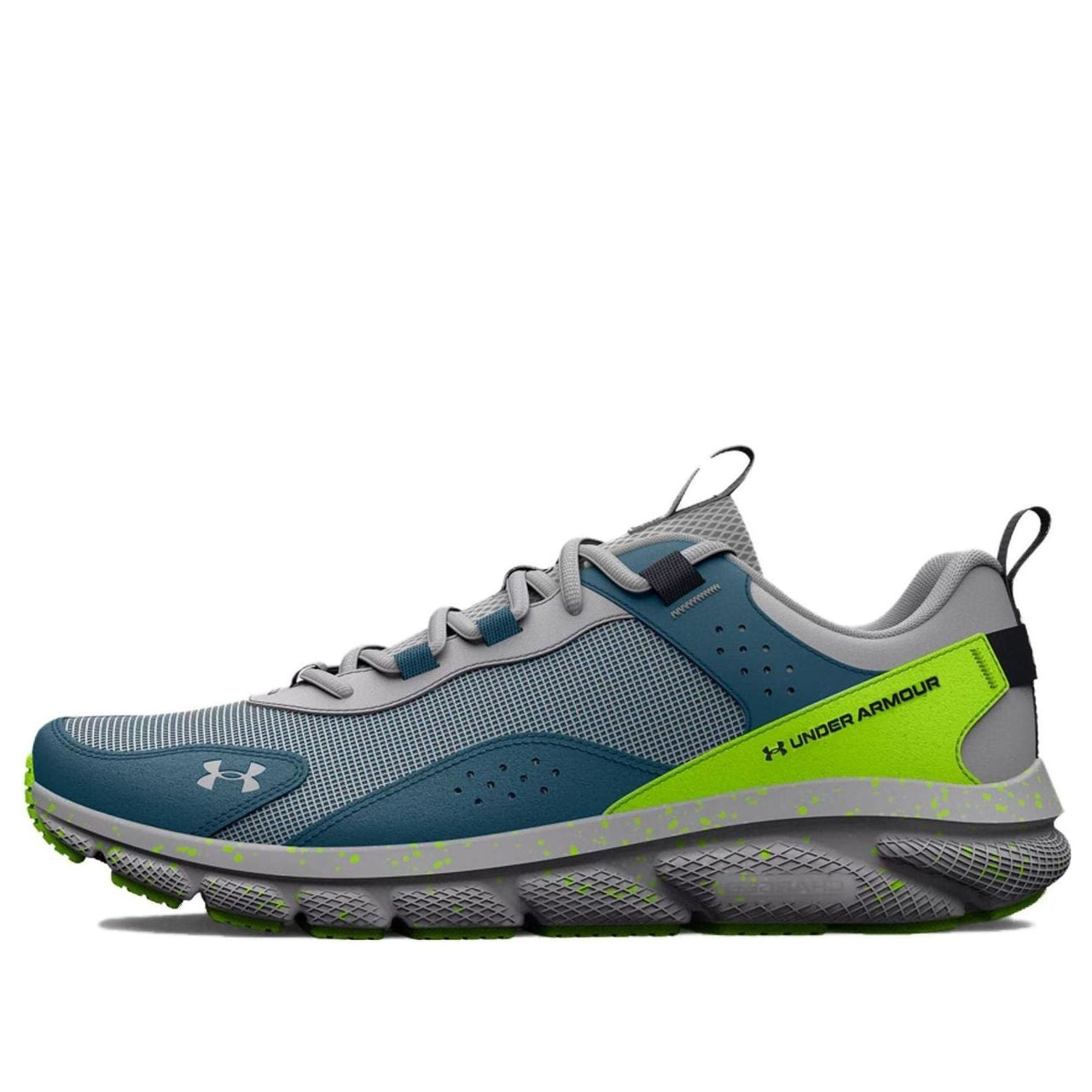 Under Armour Charged Verssert Speckle 'Mod Grey Lime Surge' 3025750-103