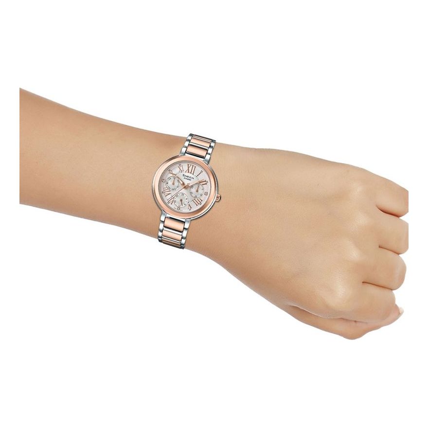 CASIO SHEEN Series Fashion s Rose Gold Analog SHE-3034SPG-7A