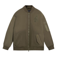 Li-Ning CF Logo Bomber Jacket 'Olive Green' AYMS407-1