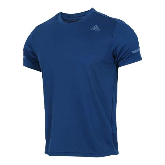 adidas Series Training Sports Round Neck Short Sleeve Blue EI6396