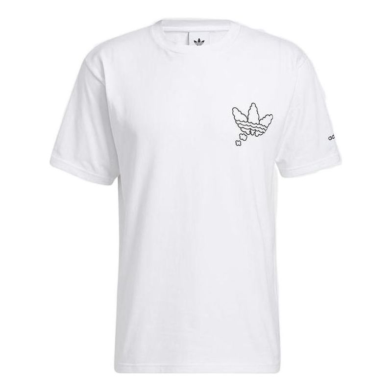 adidas originals All Day I Dream About Sneakers T-Shirt 'White Black' H16232