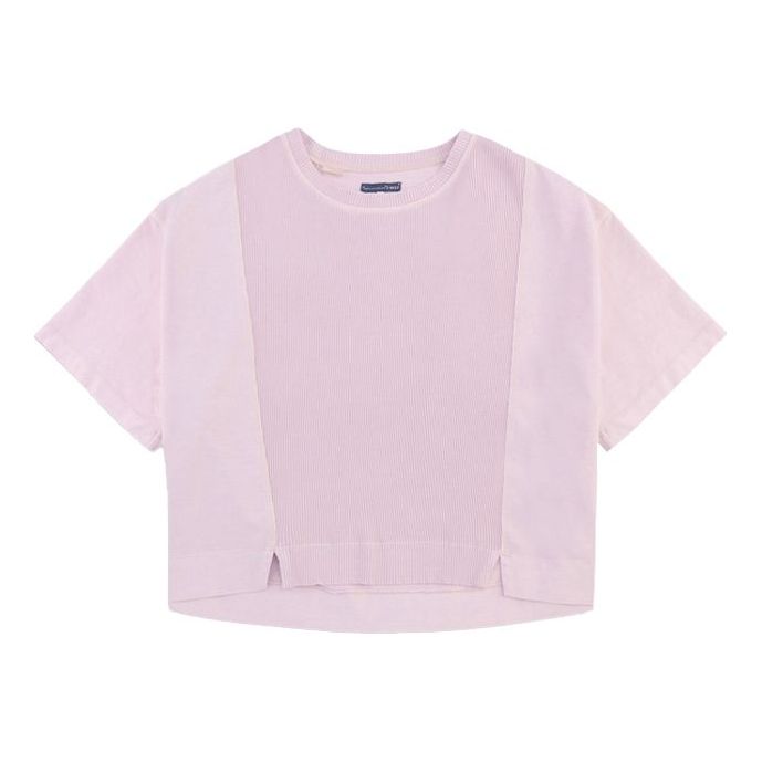 Levis Midnight Blue Series Loose Dropped Shoulder Sleeves Round Neck Short Sleeve Pink T-Shirt 18925-0000