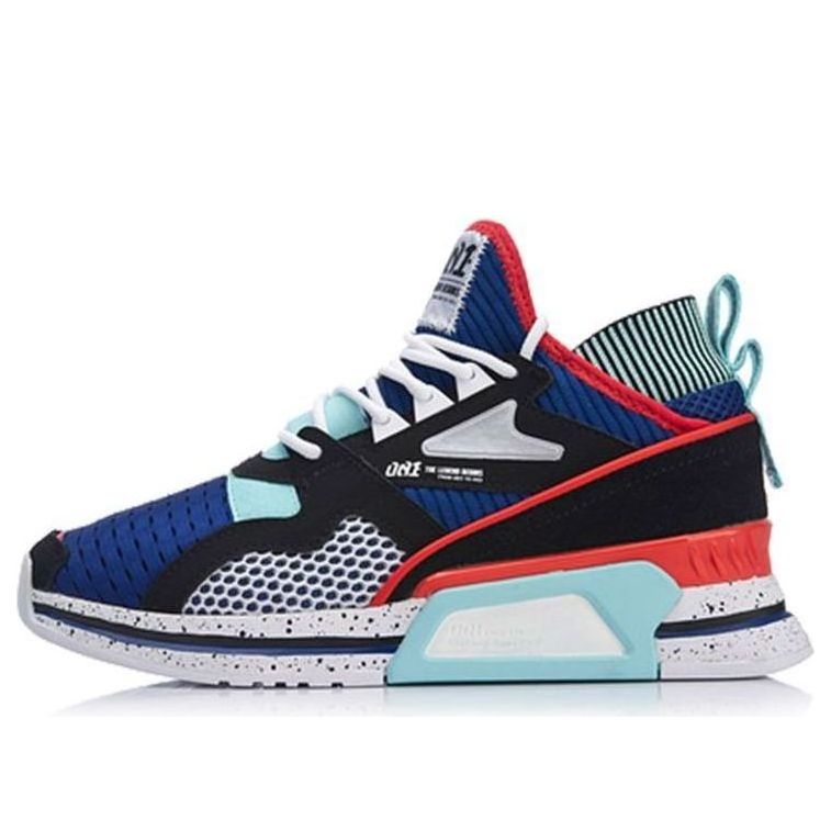 (WMNS) Li-Ning 001 T1000 No Boundry Mid 'Black Red Teal' AGLP012-3