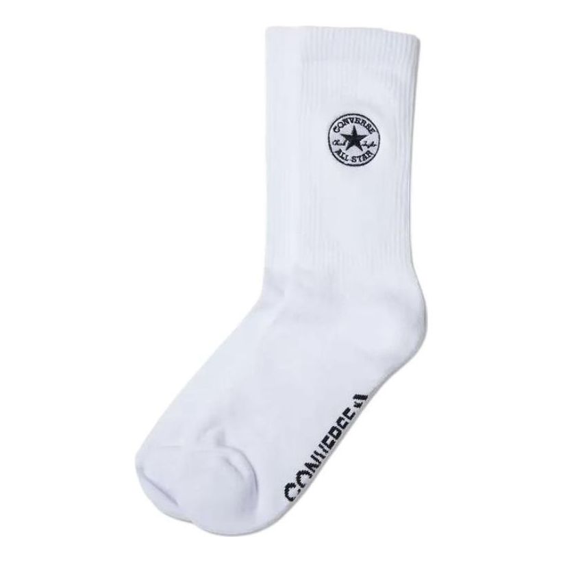Converse Logo Sport Socks 'White Black' 10026627-A01