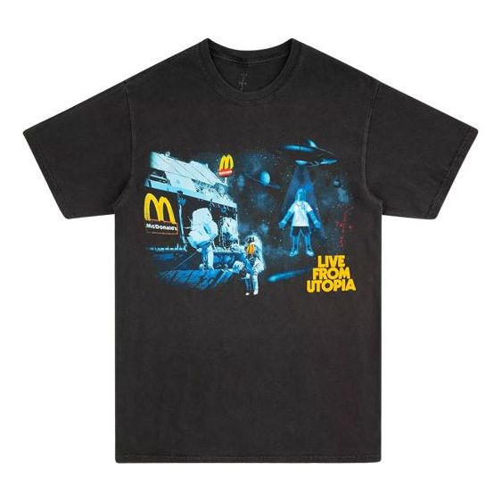Travis Scott Cactus Jack x Mcdonald Unisex Printing Black TC-21