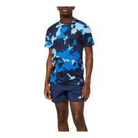 New Balance Printed Accelerate Short Sleeve T-shirt Asia Sizing 'Cobalt' MT23223-CO
