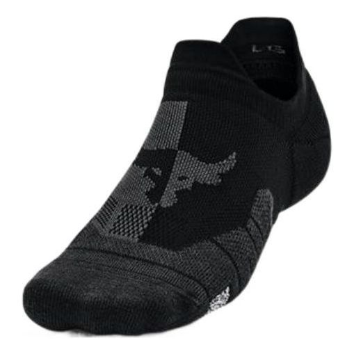 Under Armour Project Rock Playmaker Ultra Low Tab Socks 'Black Grey' 1370077-001