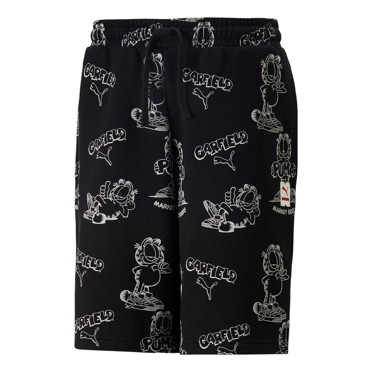 PUMA x Garfield All Over Printed Shorts 'Black' 534437-01
