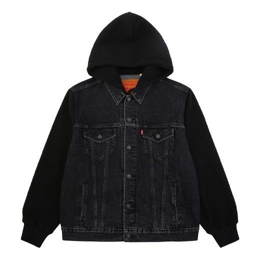 Levis Hooded Casual Jacket Men's Black/Grey 74513-0005