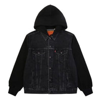 Levis Hooded Casual Jacket Men's Black/Grey 74513-0005