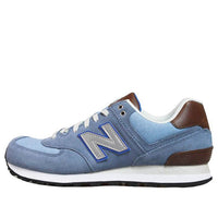 New Balance 574 Series Shock Absorption Non-Slip Wear-resistant Low Tops Retro Blue ML574BCD