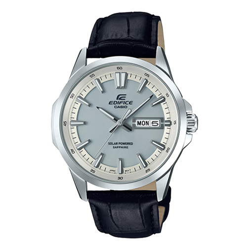Men's CASIO Edifice Series Watch Date Display Stainless Steel Case 100 Meter Waterproof 47mm Mens EFB-105SBL-7A