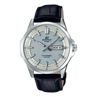 Men's CASIO Edifice Series Watch Date Display Stainless Steel Case 100 Meter Waterproof 47mm Mens EFB-105SBL-7A