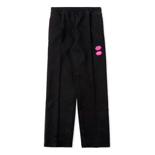 Off-White Rubber Street Logo Retro Sports Pants Black OMCA086R198200211000