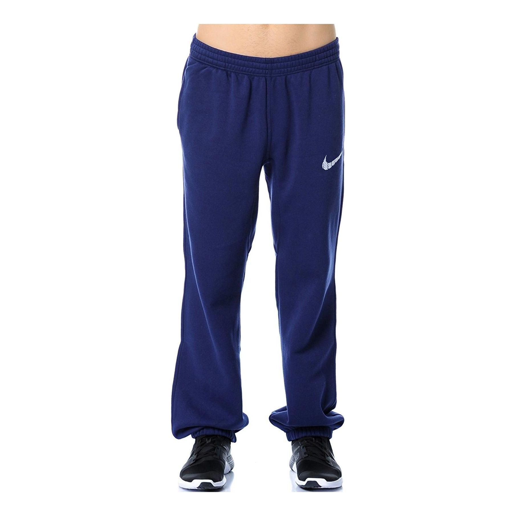 Nike Club Swoosh Fleece Cuff Pants 'Midnight Navy' 679360-410