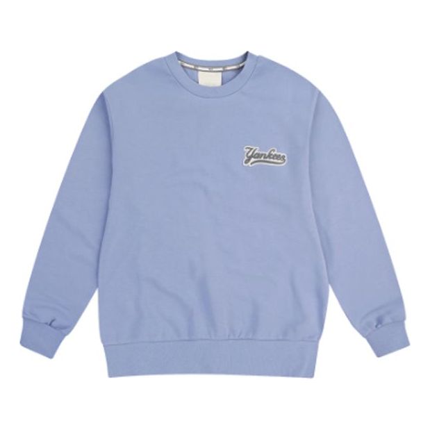 MLB Classic Logo Sports Round Neck Unisex Blue Purple 31MT03941-50V