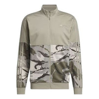 adidas Essentials Camo Tricot Track Jacket Asia Sizing 'Green' IT0558