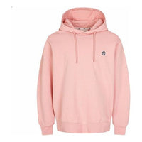 MLB NY hooded Long Sleeves Loose Small Label Athleisure Casual Sports Unisex Pink Red 31HD02941-50P