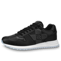 LOUIS VUITTON Run Away Sneakers 'Black with White Plaid' 1AANN3