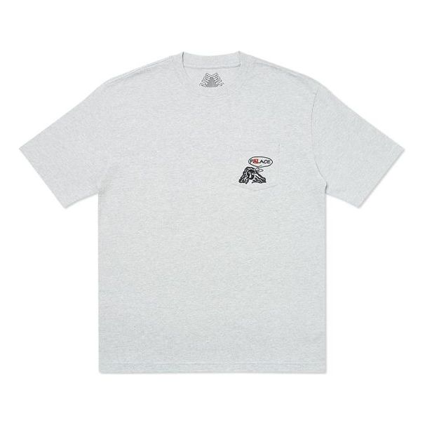 PALACE Pocket Embroidered Short Sleeve Unisex Gray PAL-SS20-92