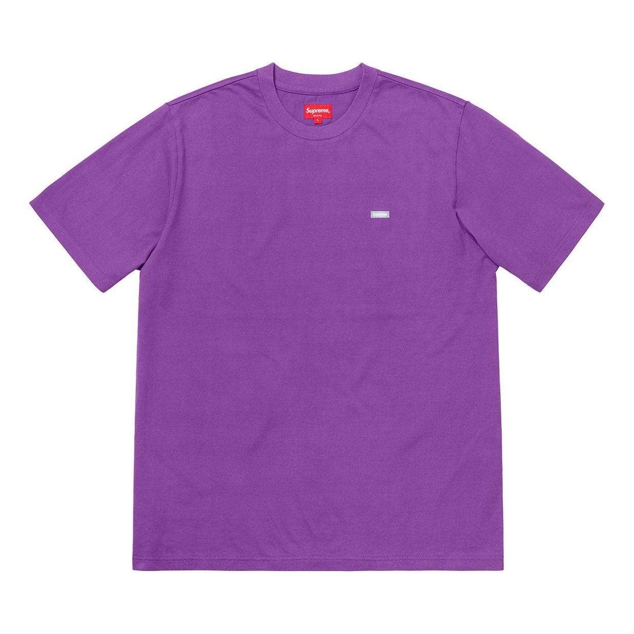 Supreme FW18 Reflective Small Box Violet Tee SUP-FW18-357