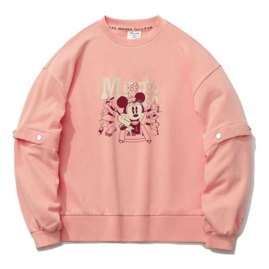(WMNS) Li-Ning x Disney Crossover Pullover Sports Hoodie 'Pink' AWDR140-1