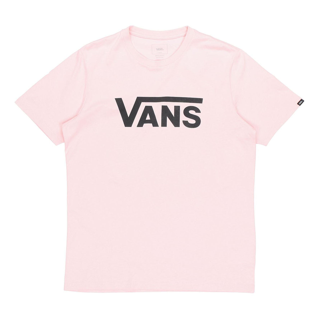 Vans Classic Logo Print Short Sleeve Couple Style Pink VN0A4MM6SYC