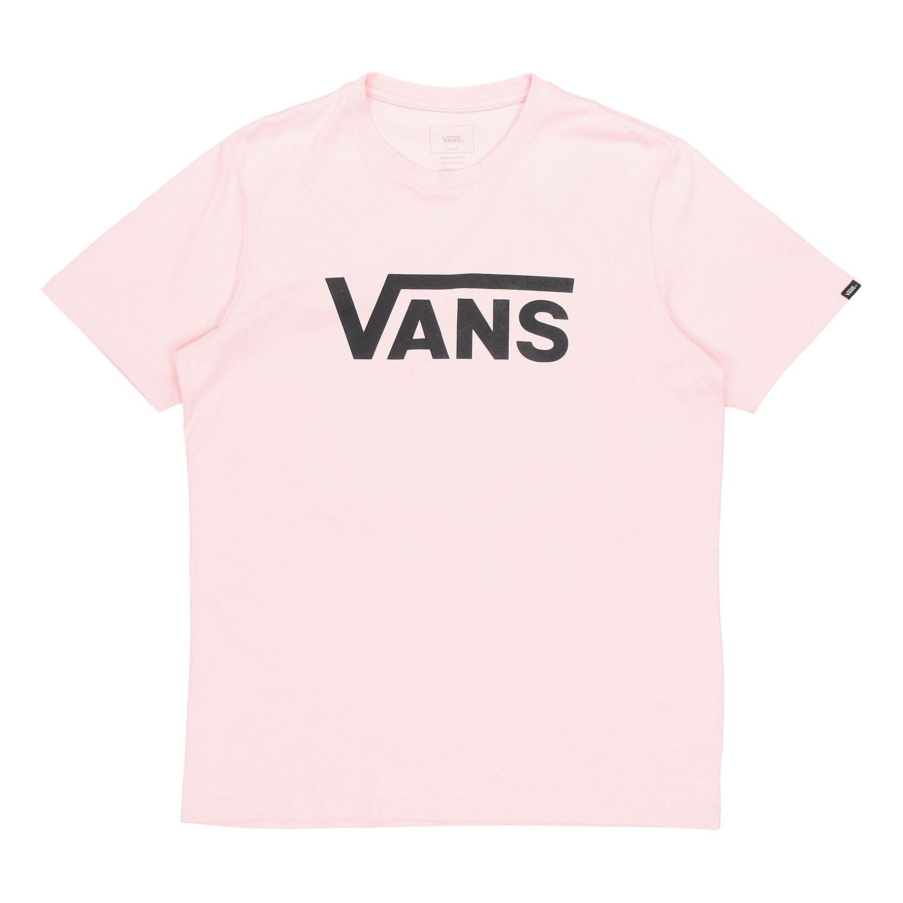 Vans Classic Logo Print Short Sleeve Couple Style Pink VN0A4MM6SYC