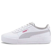 (GS) PUMA Carina L Casual Board Shoes White/Grey 370677-12
