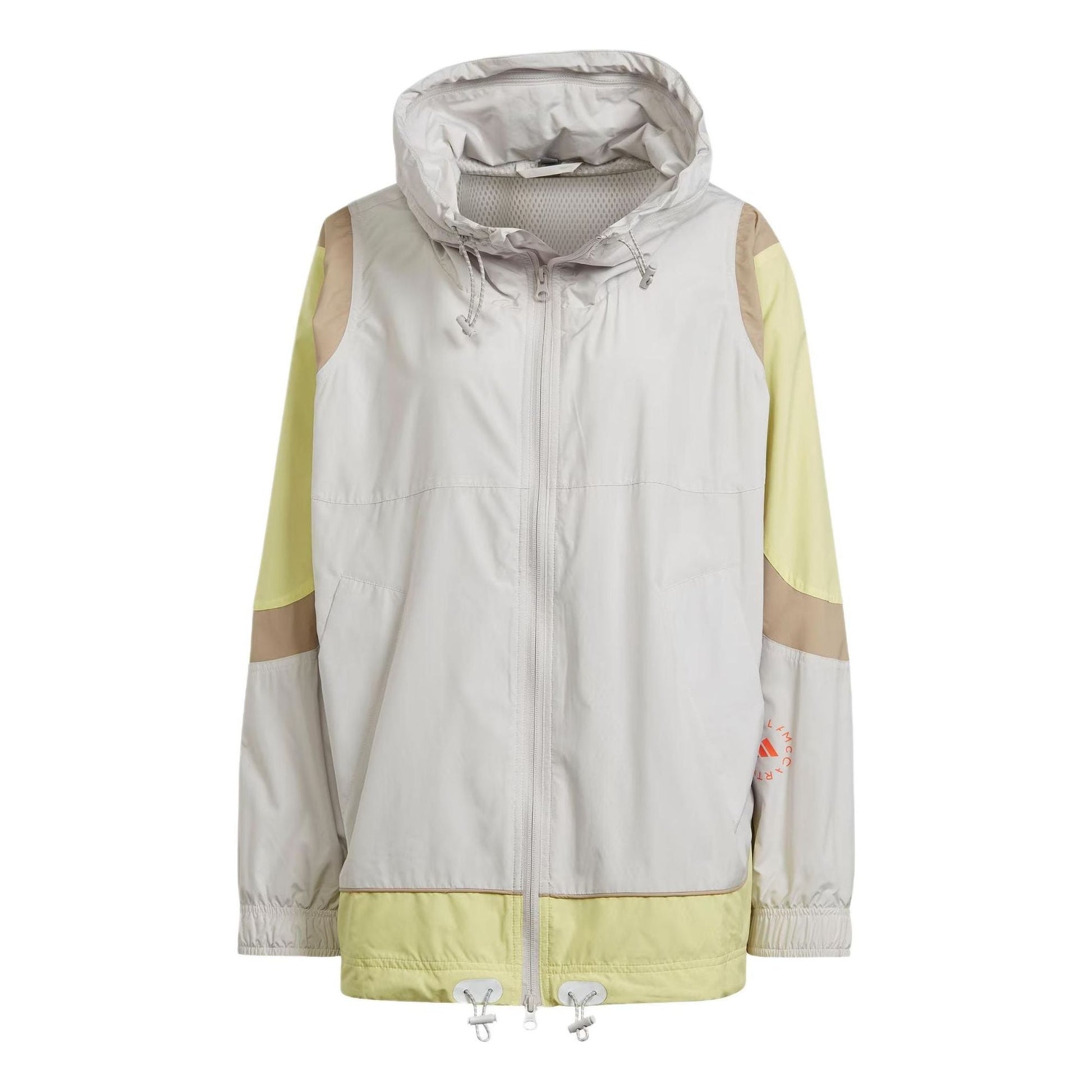 (WMNS) adidas By Stella McCartney Woven Track Top Asia Sizing 'White Yellow' IT7528