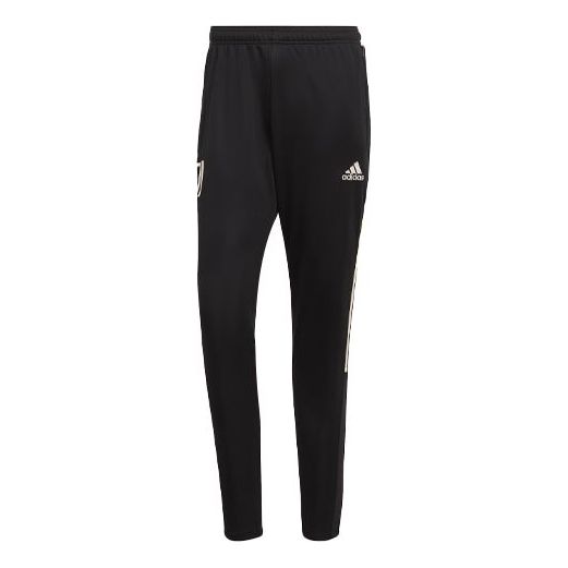 adidas Juventus Logo Zipper Cone Sports Pants Black GK8607