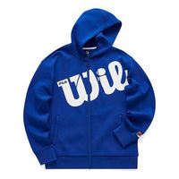 FILA x Wilson Loose-Print Sport Knit Jacket For Men Blue A11M033502F-RB