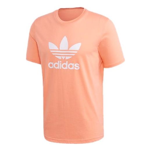 adidas originals Chest Logo Sports Short Sleeve Pink FM3792