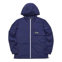 Skechers Hooded Windbreaker Lightweight Thin Casual Jacket 'Blue White' L321M072
