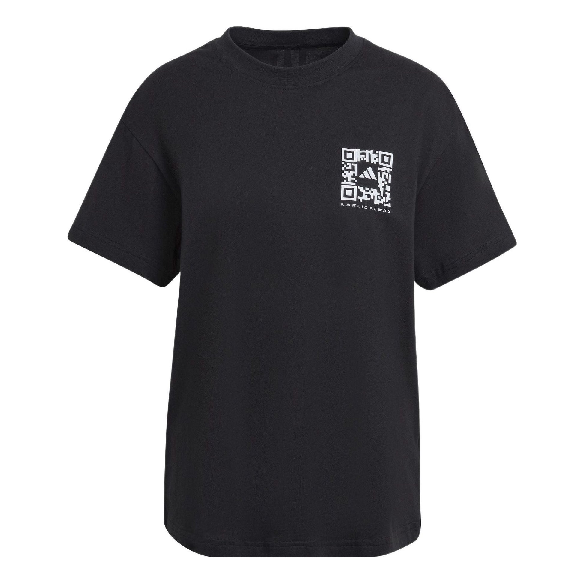 (WMNS) adidas x Karlie Kloss Crop T-Shirt Asia Sizing 'Black' HB1438