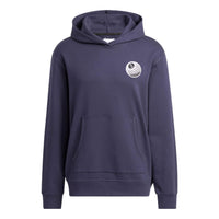 adidas Solid Color Hooded Long Sleeves Hoodie Men's Blue HF9093